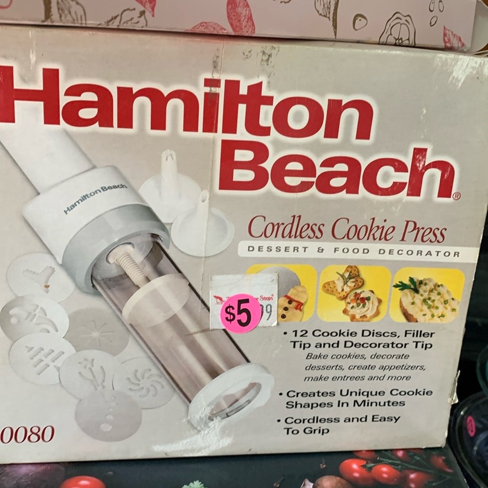 Hamilton beach cookie press